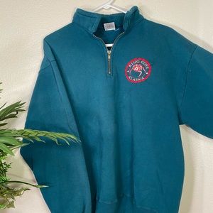 College house half zip sweatshirt